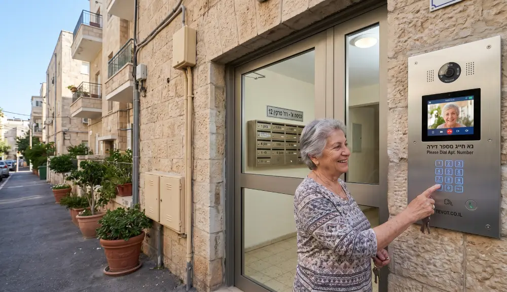 אינטרקום לבניין משותף על תשתית קיימת